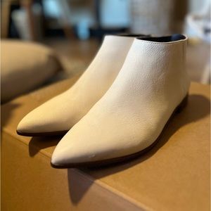Cole Haan Zerogrand White Ankle Booties